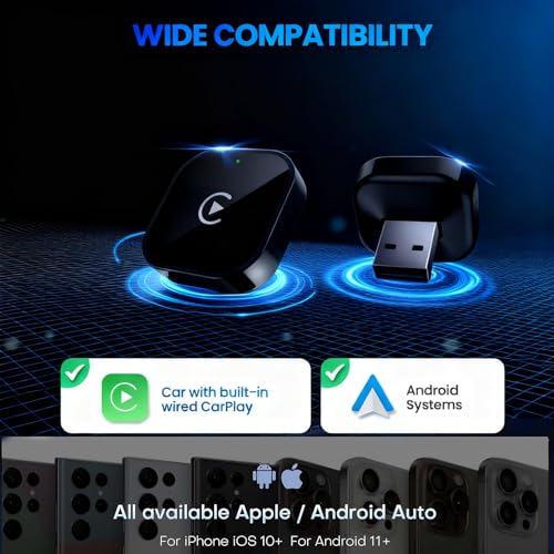 2026 Wireless CarPlay Adapter for iPhone & Android Device