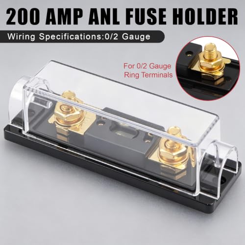 4게이지 트루 듀얼 앰프 배선 키트, 1000W 완벽한 자동차 오디오 앰프 설치 키트, 100A ANL 퓨즈, OFC RCA 케이블, 고성능 스테레오 시스템용 스피커 와이어 및 분배 블록 포함 - color: 트루 듀얼 앰프가 있는 4 게이지
