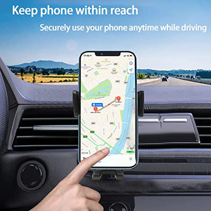 YouOKLight Phone Holder car Vent, car Cell Phone Holder for iPhone, car Vent Phone Mount, Car Phone Holder, 2023 Upgraded Metal Hook Universal, Car Phone Mount fit for Smart Phone.