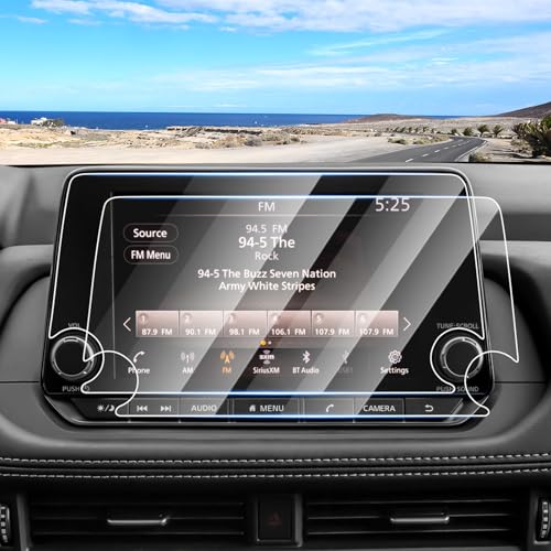 Canvcle 2PCS Screen Protector for 2021-2026 Nissan Rogue S SV/2019-2026 Altima/2020-2026 Sentra, 8 Inch Navigation Screen Tempered Glass Touchscreen Protector Navigation Screen Cover Protective Film - size: 2019-2026 Nissan Rogue/Altima/Sentra 8 Inch