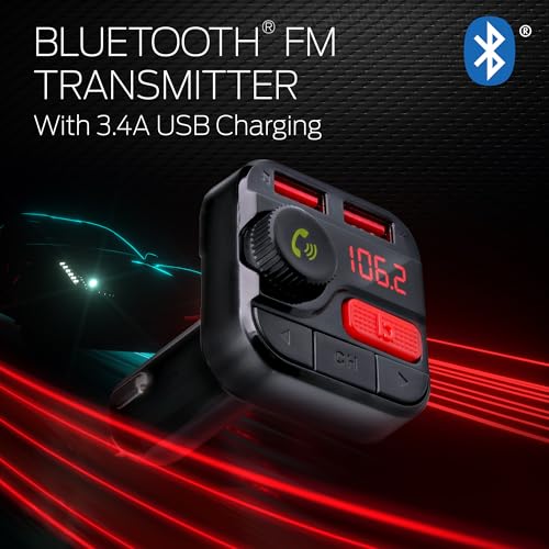 Monster Bluetooth FM Transmitter for Car, Bass Boost, SD Card, Mic