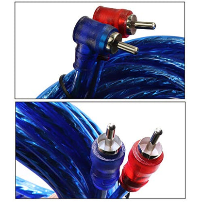 10 Gauge Car Amp Wiring Kit –Welugnal A Car Amplifier Install subwoofer Wire Wiring Kits Helps You Make Connections and Brings Power to Your Radio, Subwoofers and Speakers Amp Power Wire - size: 10 Gauge