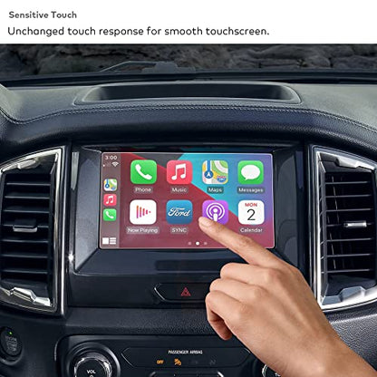 [Anti Glare] Tempered Glass Screen Protector for 2019 2020 2021 2022 2023 Ford Ranger XLT/LARIAT Sync3 8" Touchscreen [9H] [Anti Fingerprint] (Matte) - color: Ranger (2019-2023) 8" - Matte
