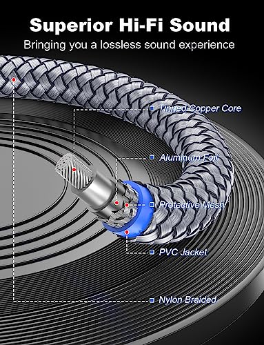 90 Degree Subwoofer Cable 10ft/3M,Right Angle RCA Cable Male to Male for Subwoofer，Amplifier-Grey - size: 10ft/3M, style: 90 Degree RCA to RCA