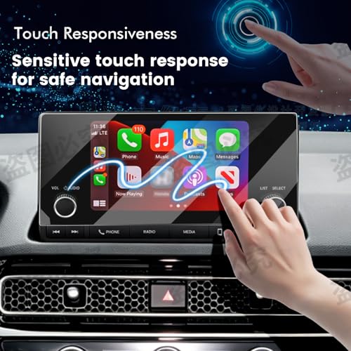 1PC Screen Protector Compatible with Honda Civic Sport LX EX 2022-2025 and CR-V 2023-2025 7-Inch Touchscreen, 11th Gen. Civic Accessories, 9H Anti-Glare Car Radio Tempered Glass Screen Cover - color: Honda Civic/CR-V 2023-2025 2026 CRV 7-Inch