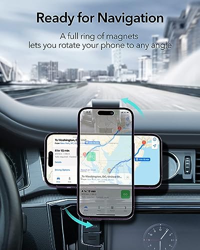 ESR for MagSafe Car Mount Charger, for iPhone 17-12 Series, Galaxy S26/S25