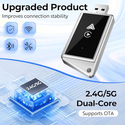 welspo 2-in-1 Wireless CarPlay & Android Auto Adapter