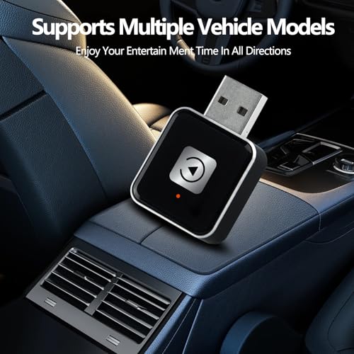 Wireless Carplay Adapter, Android Auto Adapter 2025 Carplay, Plug and Play Convert Wired to Wireless Supports Car Original Control, Mini Car Play Box for Cars - size: Big