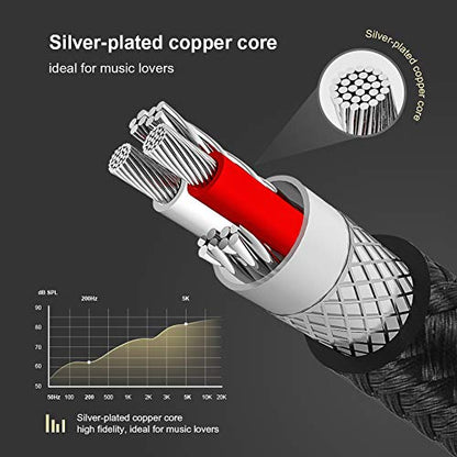 CableCreation TRRS Cable, 3.5mm Right Angle Male to Male Audio Stereo Jack HiFi Cable with Silver-Plating Copper Core Compatible with Car, iPhones,Tablets, PS4 Headset, Xbox one, Black/1.5ft - size: 1.5 Feet