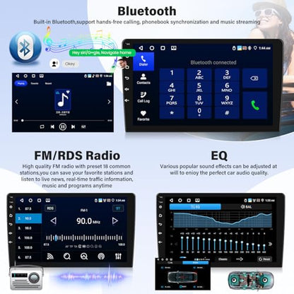 [4+128G] Android 15 Car Radio Stereo for Hyundai 2007-2010 - color: 4+128G For Hyundai 2007-2010