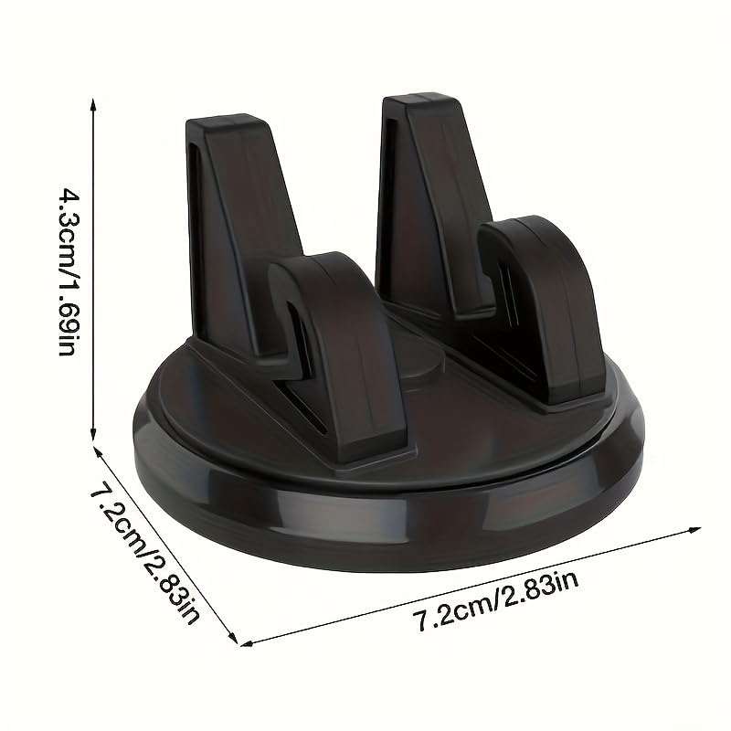 Universal 360-Degree Rotatable ABS Dashboard Mount, Anti-Slip Phone Holder, Car GPS Navigation Accessory, Adjustable Car Phone Stand, Suitable for Car Electronics. All Seasons