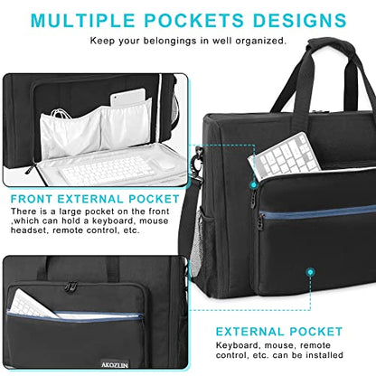 AKOZLIN 24" Dual Monitor Carrying Case, Padded Monitor Bag, TV Travel Case - size: For Dual 19"- 24" Screen