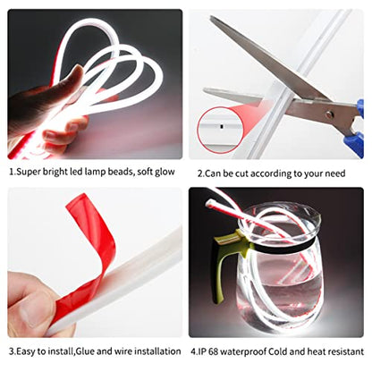 Car LED Hood Light Strip for Cars, SUVs, Trucks, White, 59 Inch - color: White, size: 59 Inches