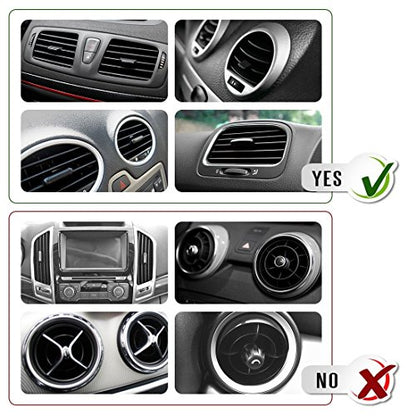 IFLASH Magnetic Mount, Universal Air Vent Magnetic Car Mount Phone Holder, 360 Degree Rotation for Multi-Angle View, Cradle-Less Car Phone Mount Stand, for Apple iPhone/Samsung Galaxy (Sliver) - color: Sliver
