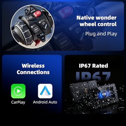 5" Wireless CarPlay Android Auto Navi, for BMW WonderWheel Screen