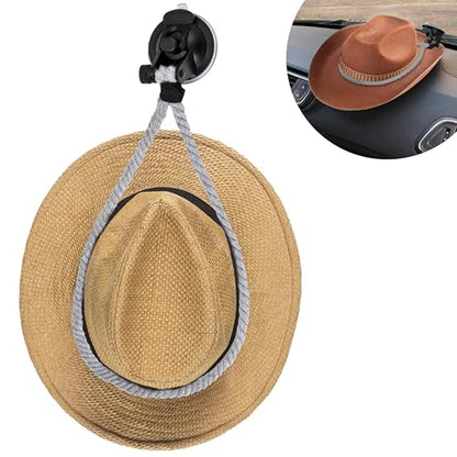 ecocstm Cowboy Hat Mounts for Car, Cowboy Hat Holder for Truck - color: Gray