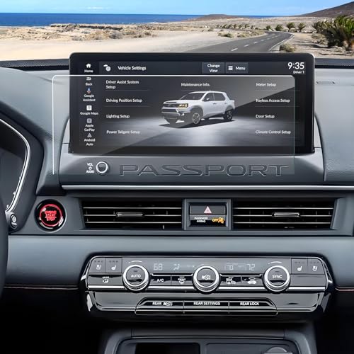 Anti-Glare Matte 2026 Passport Screen Protector, for Honda Passport (RTL/RTL Towing/RTL Blackout/TrailSport/Blackout/Elite),9H Tempered Glass 2026 Passport Accessories HD&Anti-Fingerprint 12.3"
