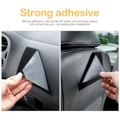 Osilly Car Seat Side Pocket Organizer, PU Leather Pen Phone Sunglasses Holder Tray Pouch Seat Gap Filler, Mini Storage Bag Car Interior Accessories for Auto Seat Door Window Console (Beige)