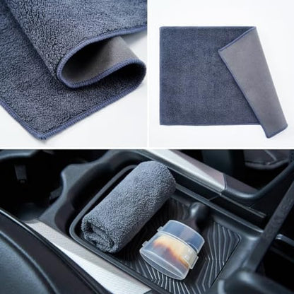 Car Interior and Exterior Soft bristles Detail dust Brush Interior dusting Brush Dashboard Cleaning Brush Home Office dusting Tools+ Double-Sided Suede Cleaning Towel+ Cleaning Cream - color: 1 Piece Brush + Towel+ Cleaning Cream