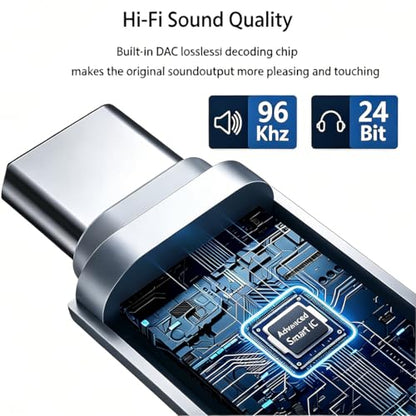 FRIGRAF 1PACK USB C to 3.5mm Audio Adapter, Type C to Headphone Jack Dongle - size: 1-Pack