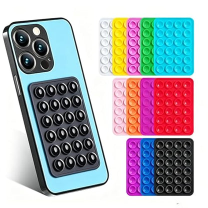 10-Pack Multicolor Suction Phone Case Mounts, Non-Slip Silicone Pads - color: 10-Pack Suction Mount Silicone
