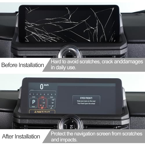 Car Navigation Screen Protective Film Compatible with Ineos Grenadier 2020-2024 Navigation Display Tempered Glass Screen Protector Touch Screen Protector Foils (13.23"x4.88")
