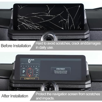 Car Navigation Screen Protective Film Compatible with Ineos Grenadier 2020-2024 Navigation Display Tempered Glass Screen Protector Touch Screen Protector Foils (13.23"x4.88")