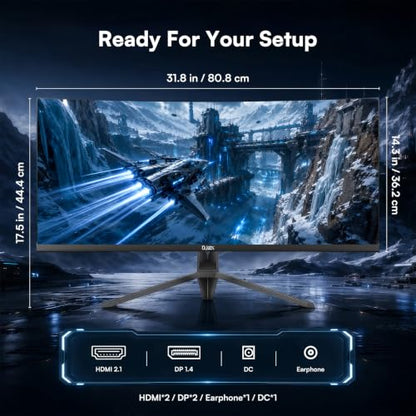 34 Inch Ultrawide Curved Gaming Monitor, 240Hz, UWQHD(3440 x1440) | 1500R, 21:9 VA Panel, 1ms, 127% sRGB, HDR10, FreeSync, HDMI, DisplayPort, VESA, for Work, Business - size: 34 inch