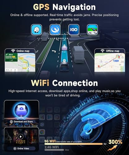 5Ghz WiFi Car Radio for Dodge RAM 2002-2006, for Jeep Wrangler 2003-2006,Jeep Grand Cherokee 1999-2004,Android 15 Car Stereo,6.86nch IPS Touchscreen,Carplay/Android Auto,Bluetooth GPS Camera - style: 2G+64G