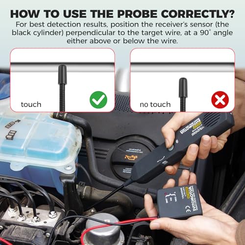 EM415Pro Automotive Wire Tracer Circuit Breaker Finder-Car Broken Wire Detector Tool,DC 6-42V Low-Voltage Auto Circuit Tester for Cars Truck Boat and Low Voltage DC Diagnostics