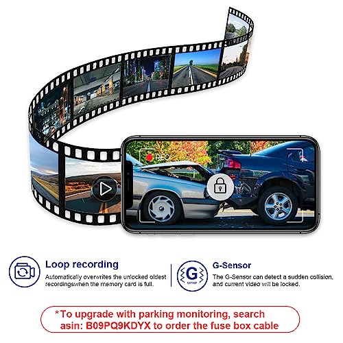 Fitcamx 4K Dash Cam Suitable for Toyota Corolla Cross 2023-2026 & Hybrid (NOT Corolla), OEM Factory Look, UHD 2160P Video, Built-in WiFi & APP, Loop Recording, G-Sensor, Plug & Play, 64GB Card - style: Front 4K Only