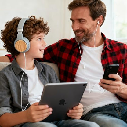 USB C to 3.5mm 오디오 어댑터 2팩 및 1.2m(4피트) Aux 코드, USB C to Aux 케이블 자동차 스테레오 헤드폰 잭 어댑터 아이폰 17/16/15, 삼성 S25 S24 S23, 픽셀, 아이패드, 맥북, 타입 C to 오디오 동글과 호환