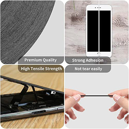 2mm / 3mm x 50M LCD Repair Tape Phone Screen Adhesive Tape LCD Touch Screen Repair Tape with 1 Tweezers for Cell Phone, iPad, Tablets, Laptops, LCD Screen - size: 2mm+3mm