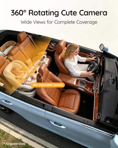 Babyvue Baby Car Camera Backseat Monitor USB Power - color: B-Orange