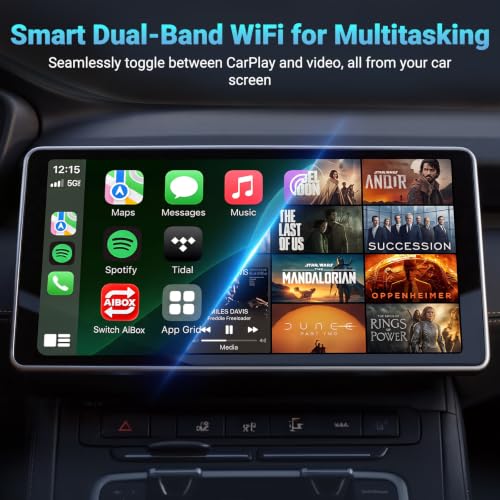 4-in-1 Wireless CarPlay Adapter for Apple CarPlay and Android Auto