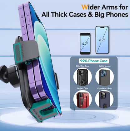 DOLYOFG Car Phone Holder Mount, [Military-Grade Suction & Super Sturdy Base] 3 in 1 Universal Phone Mount for Car Dashboard Windshield Air Vent Dash Pad Car Mount for iPhone Android Smartphone - style: 3 in 1