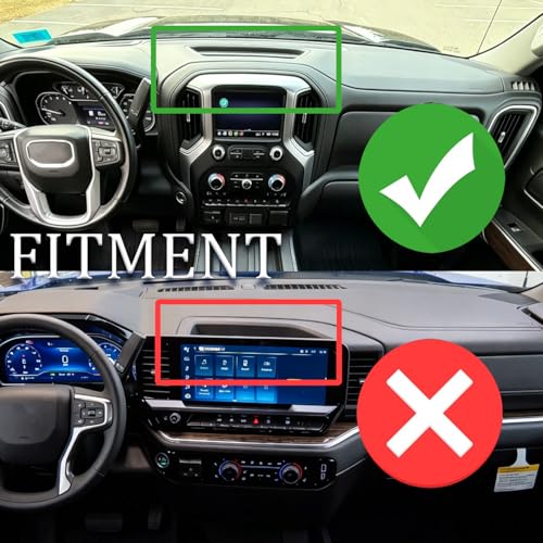 2024 2025 2026 Silverado 1500 Magnetic Phone Mount Compatible with 2019-2026 Chevy Silverado & 2019-2021 GMC Sierra Accessories Metal Cell Phone Holder Dash Platform Mount(No-Drill Installation) - style: V1