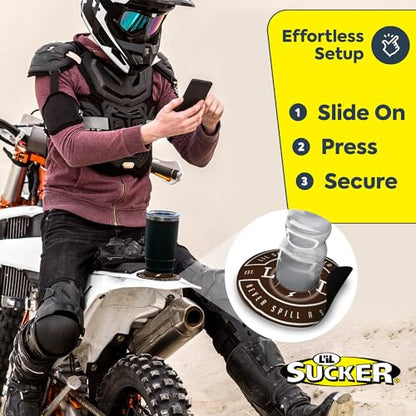 Lil Sucker Suction Cup Holder – Universal Drink Holder for Paddle Board, Kayak, ATV & Boat – Clip-On Coffee, Anti-Spill - Never Spill a Sip Pack of 2 - color: Never Spill a Sip