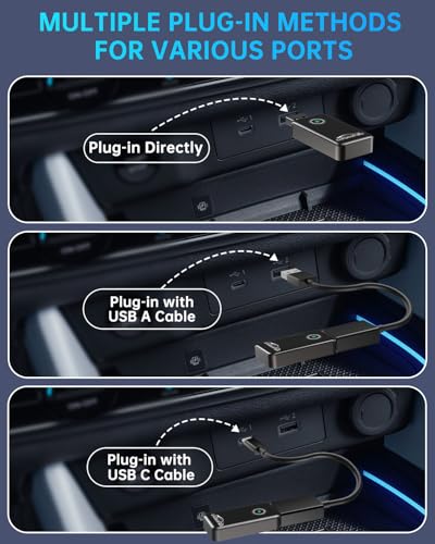 TiMOVO Wireless CarPlay Adapter, Automatic Connection, Smooth & Stable