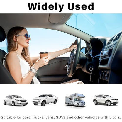 BFXM Car Visor Mirror, Universal Clip-On Car Mirror Vanity - size: 1PCS