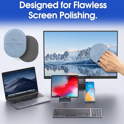 HoYiXi Microfiber Screen Cleaning Cloth for Laptops, Computer, Tablets, TV, Cellphone, Camera,Kindle eReaders,iPad, iPhone, Mac Book, Car Screen,Monitors,Smartscreen,Premium Polishing Cloth, - color: 1