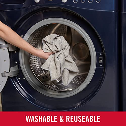 Rubbermaid All Purpose Microfiber Cleaning Cloth Towels, 50 Pack, 12"x12", Non-Scratch, Reusable/Washable for Cleaning/Wiping/Polishing for Home/Kitchen/Car - size: 50-Pack