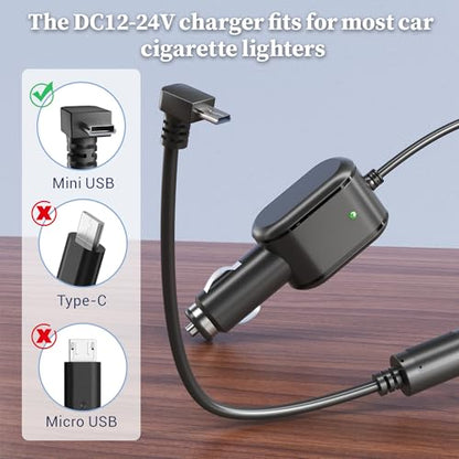USB Car Charger for Garmin Truck GPS Nuvi, Drive, DriveSmart Power Cord