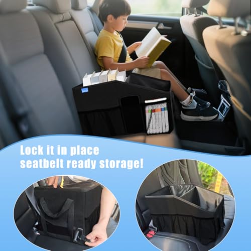 Smof Car Organizer- Car Seat Organizer for Front Seat Back Seat - color: Black