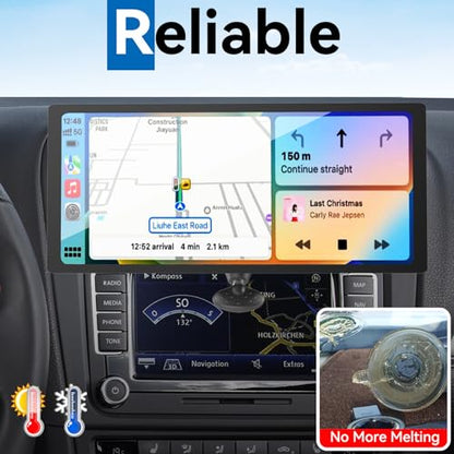 CD Slot Car Mount for Portable CarPlay Screens, Adjustable Angles, Low Profile and Sleek, Integrated Mounting Solution for in-Car Android Display Monitors (4-Tab Bracket Mount) - style: 4-Tab Bracket Mount