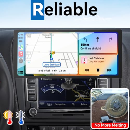 CD Slot Car Mount for Portable CarPlay Screens, Adjustable Angles, Low Profile and Sleek, Integrated Mounting Solution for in-Car Android Display Monitors (No Bracket Mount) - style: No Bracket Mount