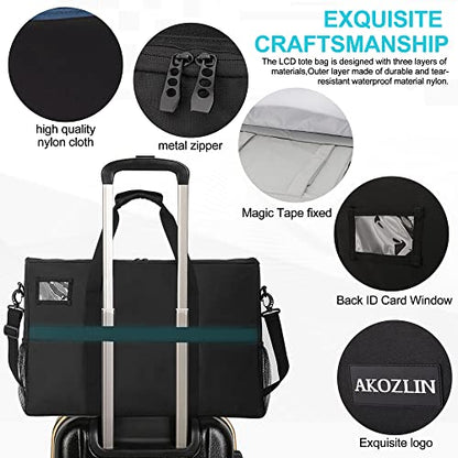 AKOZLIN 24" Dual Monitor Carrying Case, Padded Monitor Bag, TV Travel Case - size: For Dual 19"- 24" Screen