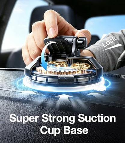 Tablet Holder for Car Mount for Tablet【Suction Cup】 360° Rotating iPad Mount for Truck Stand with Dash and Windshield, iPad Car Holder for All 4.7"-12.9" iPad Galaxy Tab, Road Trip Essentials
