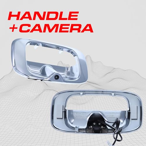 Master Tailgaters Chrome Tailgate Bezel with Backup Camera Replacement for Chevrolet Silverado/GMC Sierra (1999-2006) | IP68 Waterproof | Parking Grid Lines Available | Easy to Install - color: Chrome, size: 1999-2006 Chevrolet Silverado / GMC Sierra