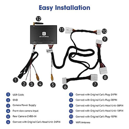 Wireless CarPlay Retrofit Kit Adapter for Toyota with Entune2.0 & Touch2